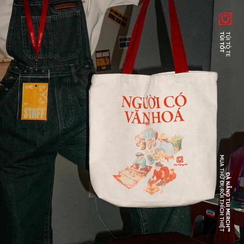 Túi Tote “Người Có Văn Hoá” Đà Nẵng Tui | Túi Vải Canvas Thời Trang ...