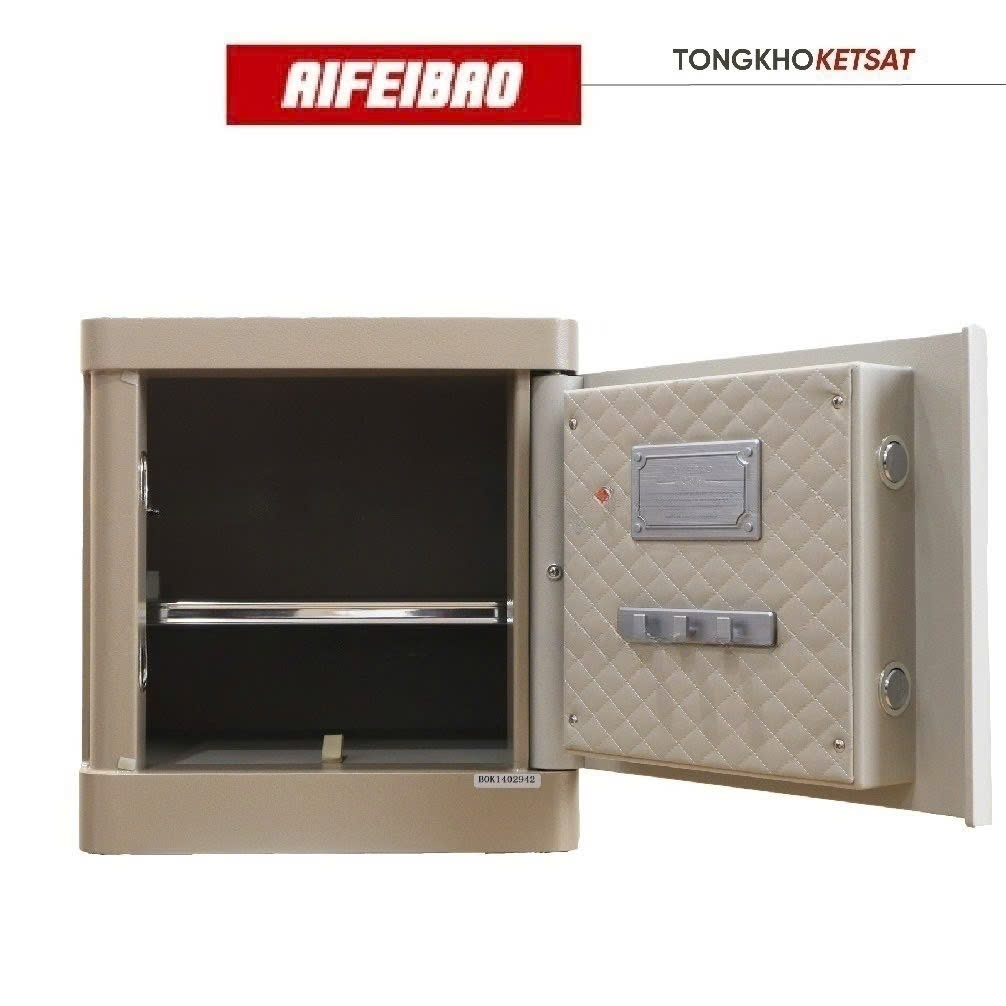 Két Sắt Mini Thông Minh Aifeibao HK-M/D-40-AL Khóa Vân Tay Kết Hợp Điện Tử Nội Thất Bọc Da Cao Cấp FREESHIP TOÀN QUỐC