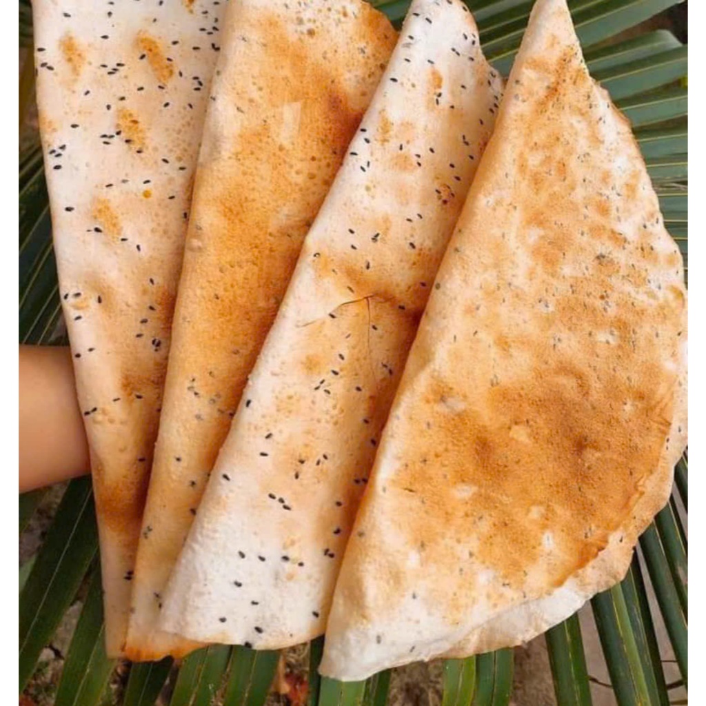 ( BÁNH TRÁNG MỸ LỒNG) BÁNH TRÁNG DỪA MÈ ĐEN LOẠI ĐẶT BIỆT ( TÚI 10 BÁNH CHƯA NƯỚNG)- ĐẶC SẢN BẾN TRE SHOP