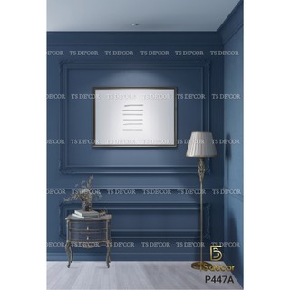 Phông Nền Livestream xu hướng mới 3D 5D mẫu giả góc màu xanh