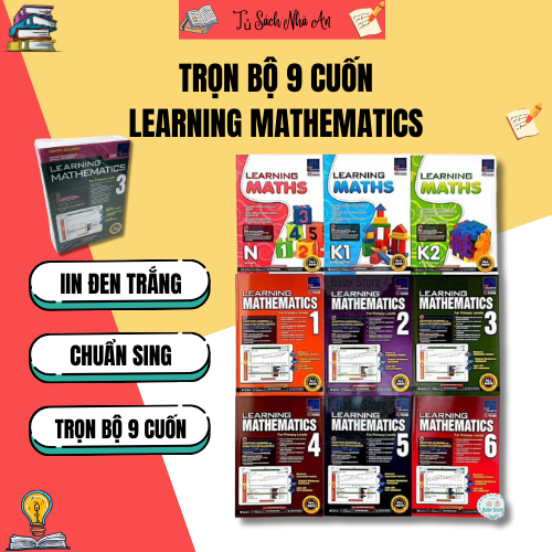 Sách - Learning Mathematics, Chuẩn Sing, Trọn Bộ 9 Cuốn | Shopee Việt Nam