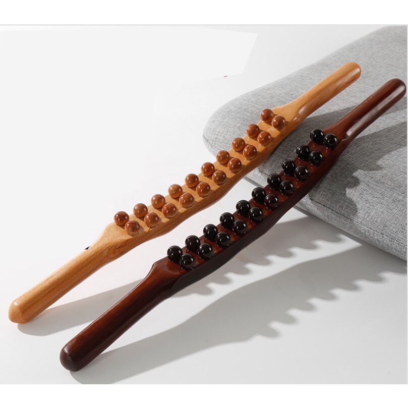 Gậy gỗ 20 bi đa năng đánh tan mỡ bụng, lưng giúp giảm béo, đả thông kinh lạc