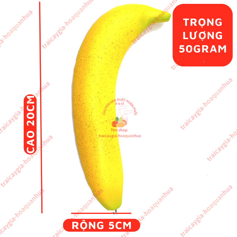Trái cây giả, 1 trái chuối già, trái cây mô hình, quả giả - trang trí nhà cửa