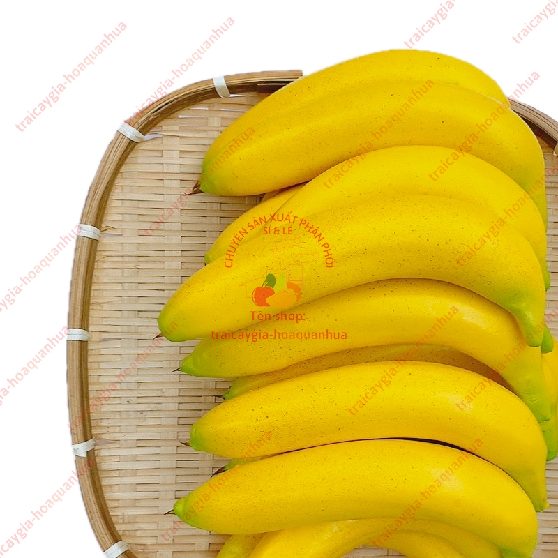 Trái cây giả, 1 trái chuối già, trái cây mô hình, quả giả - trang trí nhà cửa