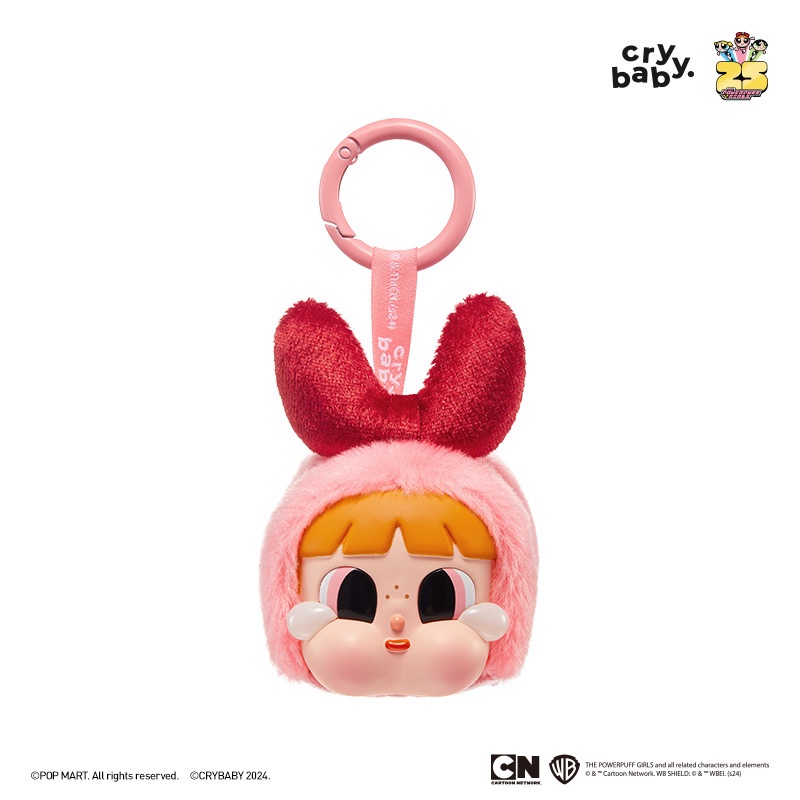 【HÀNG SẴN SHIP】CHÍNH HÃNG 100% Popmart Móc Khoá Crybaby Powerpuff Girls Vinyl Face Plush