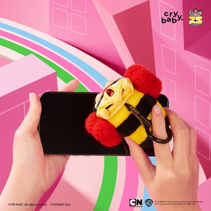 【HÀNG SẴN SHIP】CHÍNH HÃNG 100% Popmart Móc Khoá Crybaby Powerpuff Girls Vinyl Face Plush