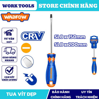ĐỒ NGHỀ WADFOW Tua vít dẹp SL8x150MM , SL8x200MM , WSD1286 , WSD1288