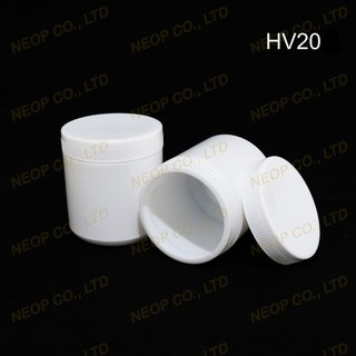 Bộ 20 Hủ Nhựa Trắng Đục Lùn HV20 đựng từ 300-400g tùy loại bột mịn