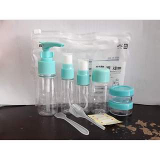 Bộ Dung Cụ Chiết Mỹ Phẩm Du Lịch 8 Món kèm Túi Đựng Khóa Zip BEIYIN - Có 2 Màu