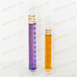 Ống Đong Thủy Tinh 50mL và 100mL Có Chia Vạch Chính Xác Có Chân Đế
