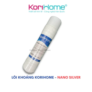 Lõi Nano Silver Korihome Nhập khẩu Hàn Quốc U-tyle 10" chống tái nhiễm khuẩn cho nước - Hệ lõi cắm nhanh