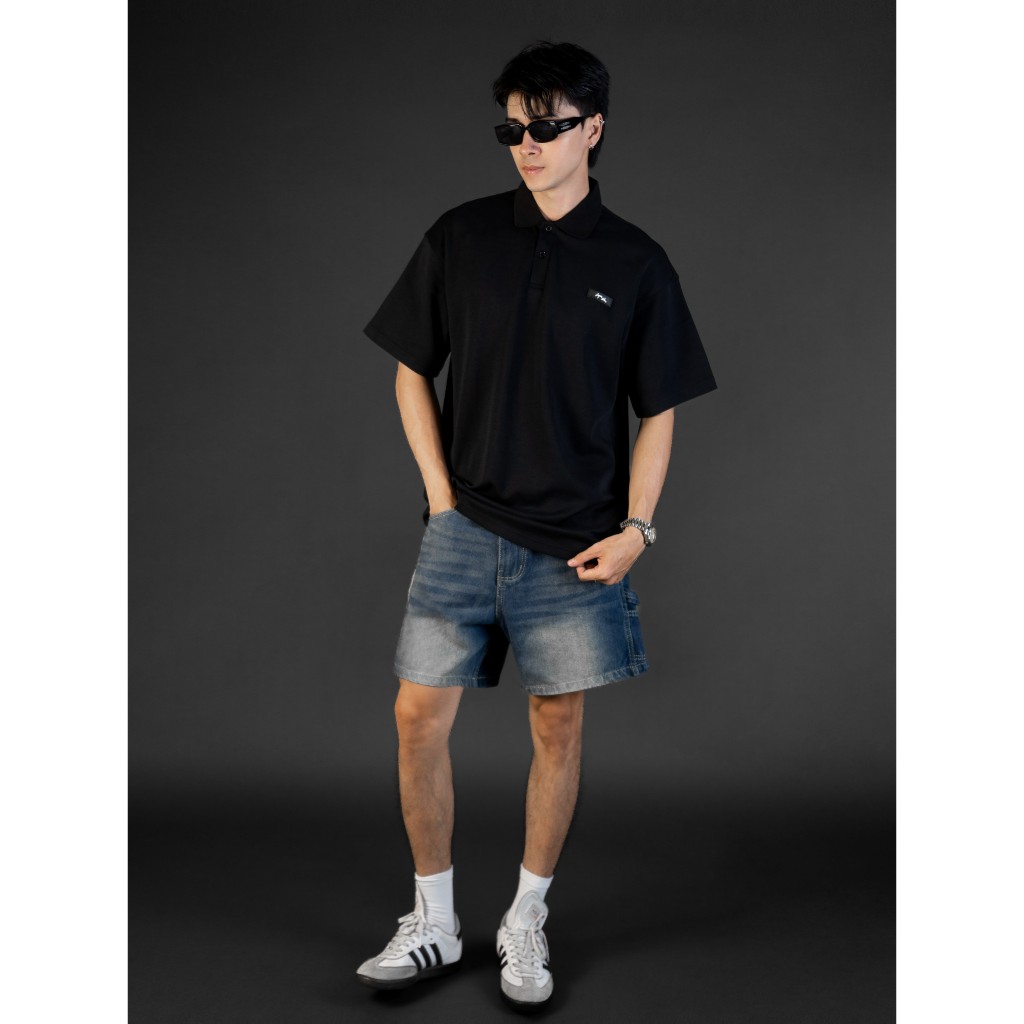Ảnh Áo thun polo nam EROL phom rộng basic CAPMAN CLUB, trẻ trung thoải mái 1