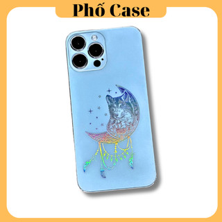 Miếng dán lưng PPF hình sói chuyển màu ngũ sắc cho iPhone 12 - 17promax
