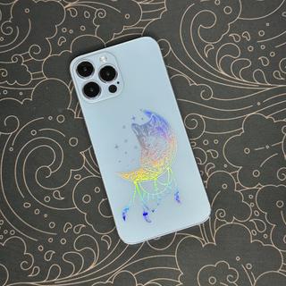 Miếng dán lưng PPF hình sói chuyển màu ngũ sắc cho iPhone 12 - 17promax