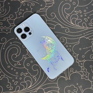 Miếng dán lưng PPF hình sói chuyển màu ngũ sắc cho iPhone 12 - 17promax