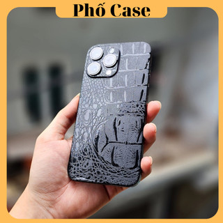 Dán skin vân da cá sấu Iphone 16promax 15promax 14promax 13promax 12promax 11promax xs max 7 8plus