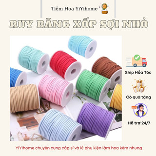 Lẻ 10 mét Ruy Băng Xốp, Da Lộn Sợi Nhỏ Trang Trí Hộp Quà, Gói Hoa, Quà Tặng Handmade DIY YiYihome