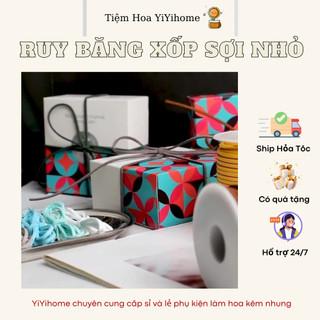 Lẻ 10 mét Ruy Băng Xốp, Da Lộn Sợi Nhỏ Trang Trí Hộp Quà, Gói Hoa, Quà Tặng Handmade DIY YiYihome