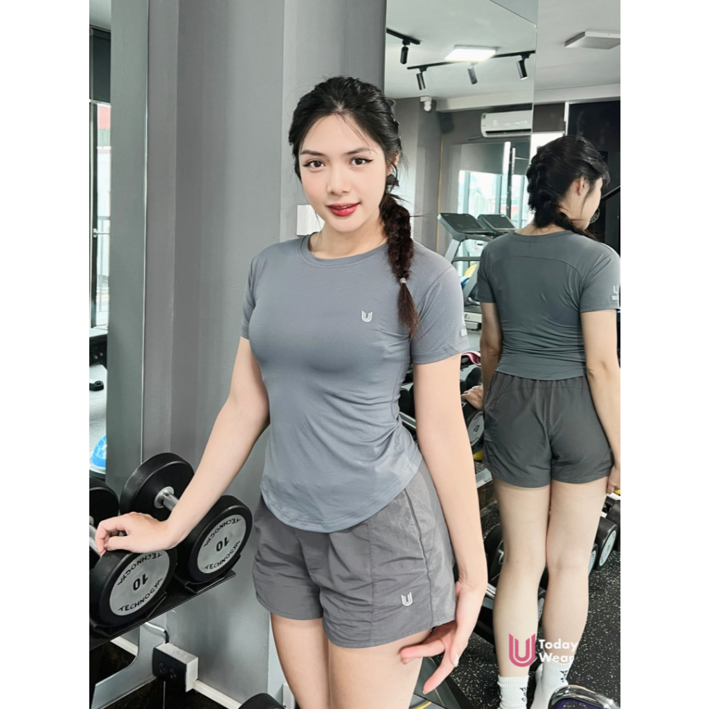 Ảnh Áo thun thể thao nữ Essential Dri-FIT tập gym yoga chống tia UV chống nắng UPF 50+ Today U Wear 4