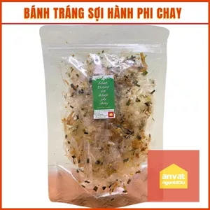 Bánh tráng trộn hành phi dạng sợi nhỏ (ăn chay được), bánh tráng Tây Ninh, ăn vặt ngon rẻ nhanh chóng