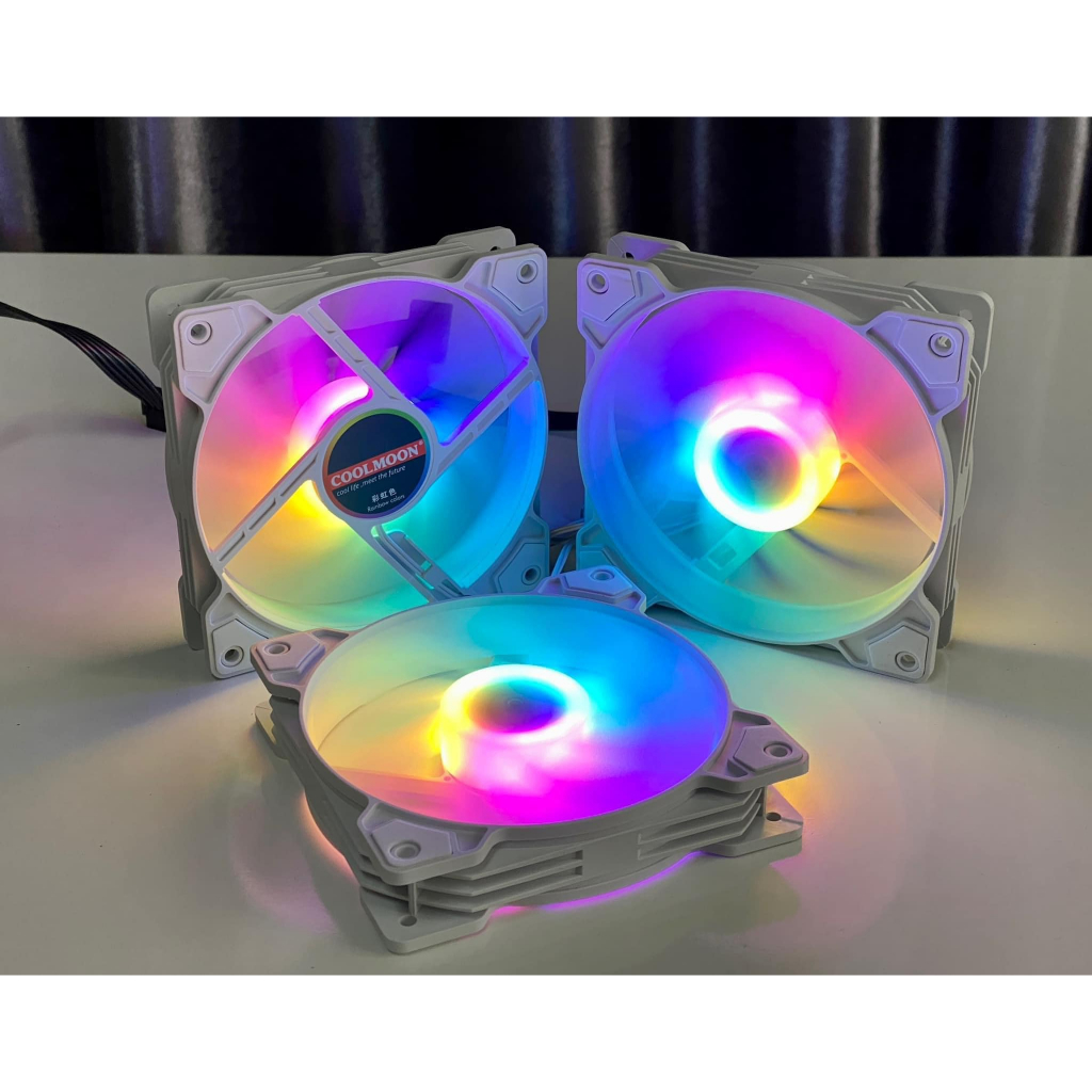 Quạt Tản Nhiệt, Fan Led RGB Coolmoon K8 - Cắm trực tiếp nguồn vào chân ...