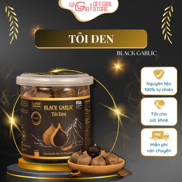 Tỏi Đen Nguyên Vỏ 200gr LANDFOOD'S - Tỏi Đen Cô Đơn Cao Cấp Xuất Khẩu Tăng Đề Kháng, Ngăn Ngừa Ung Thư - Lý Gia Store