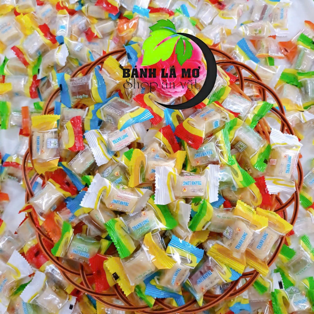 Kẹo dừa dẻo thập cẩm nhiều vị Thanh Long túi 500gr- Đặc Sản Bến Tre Shop