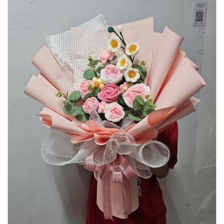 [HCM] Bó hoa hồng len, quà tặng 20/10