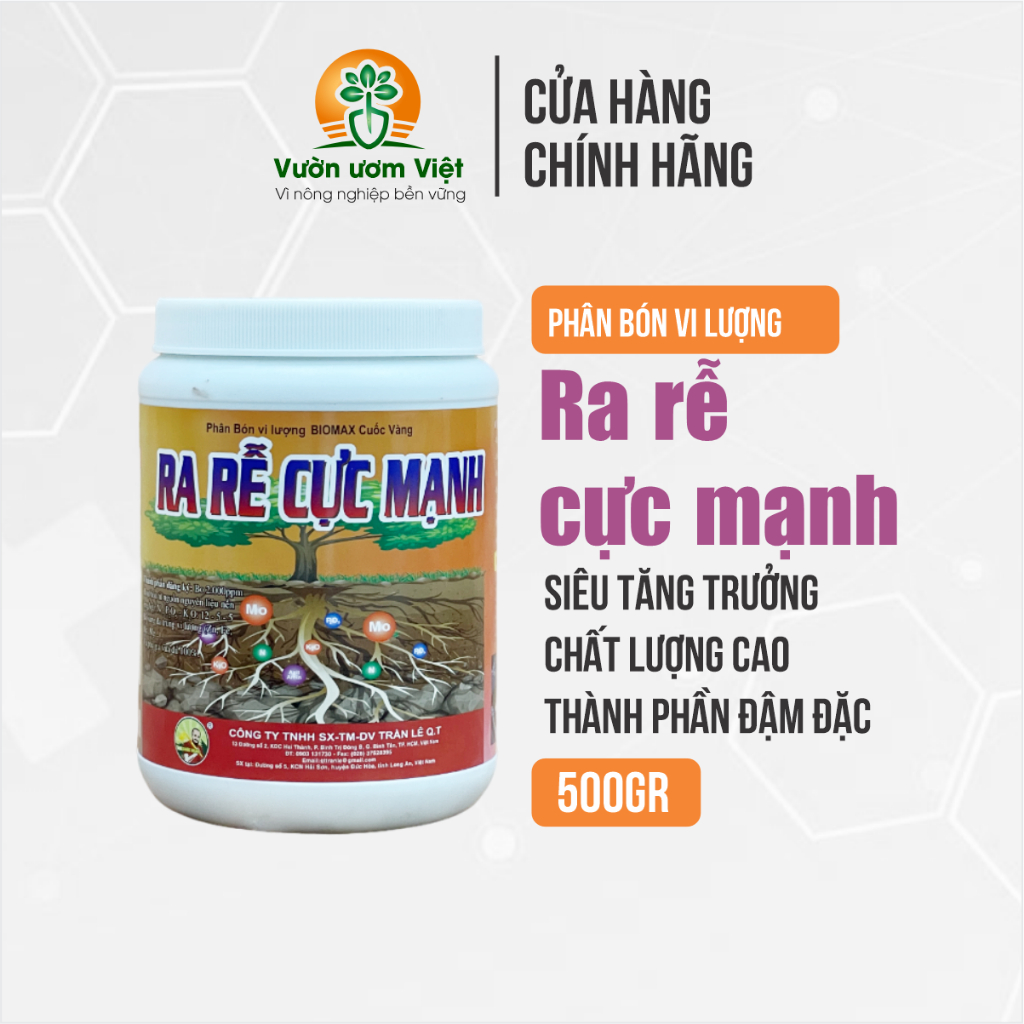Phân bón Ra Rễ Cực Mạnh - hồi sinh bộ rễ, kích thích ra rễ mới, tăng sức đề kháng chống ngập úng
