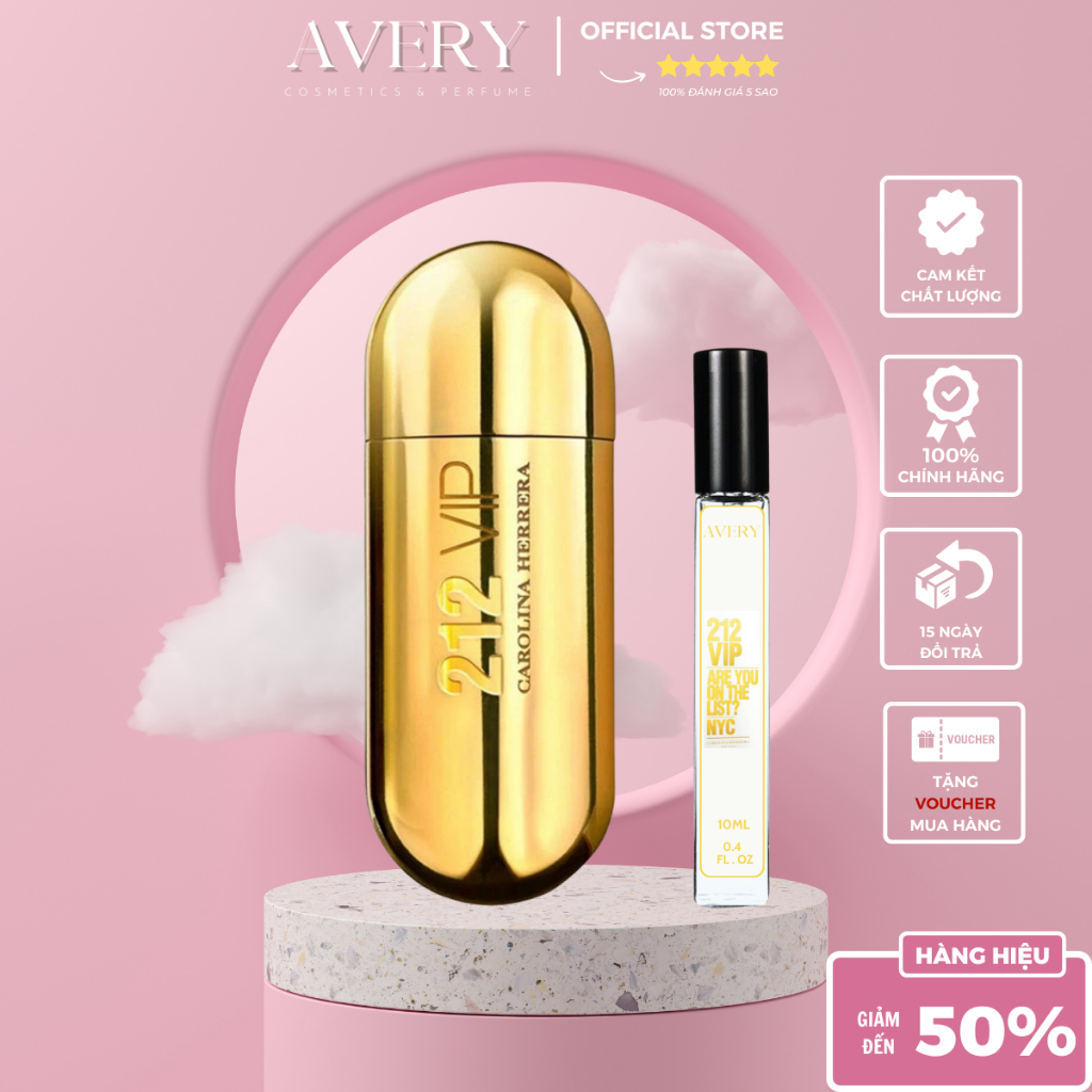 [Hàng Chiết] Nước Hoa Carolin.a Herrer.a 212 Vip For Women EDP 10ml