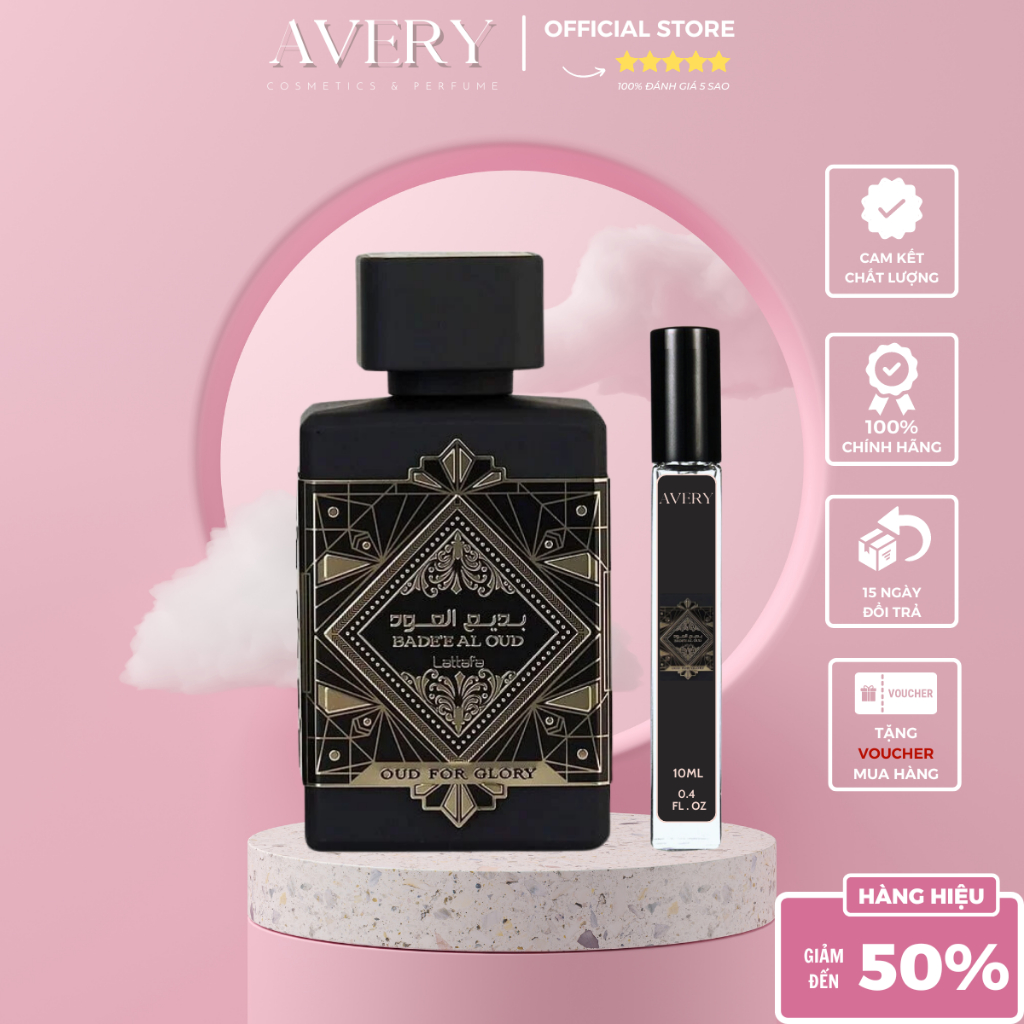 [Hàng Chiết] Lattaf.a B.ade'e Al Oud Oud For Glory EDP 10ml, 20ml