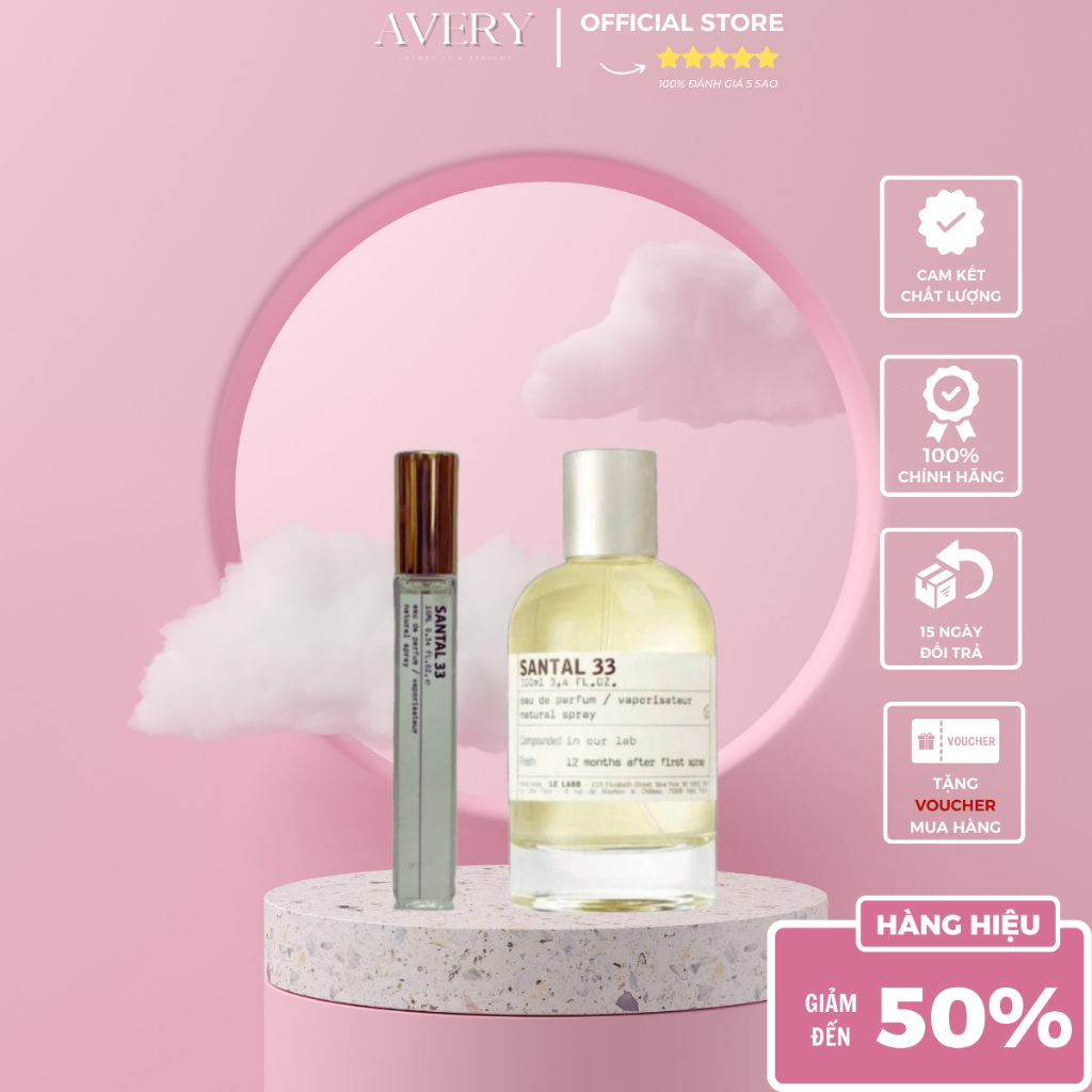 [Mẫu Thử] Nước Hoa Le. La.bo Santal 33 EDP 5ml, 10ml, 20ml