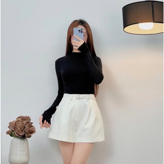 Áo Thun 𝐂𝐂𝐇𝐀𝐓 Cổ Leo Tay Dài Basic Chất Liệu Cao Cấp Mềm Mại 24TDC2005OT
