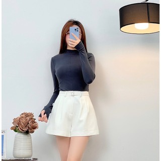 Áo Thun 𝐂𝐂𝐇𝐀𝐓 Cổ Leo Tay Dài Basic Chất Liệu Cao Cấp Mềm Mại 24TDC2005OT
