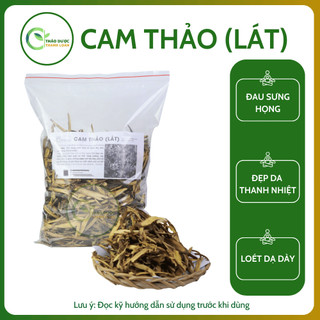 1kg CAM THẢO (LÁT) (Sinh cam thảo, Quốc lão) chữa ho, thanh nhiệt | Dược liệu Thanh Loan
