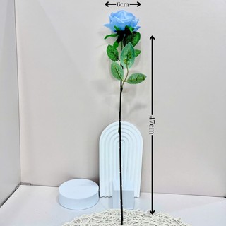 Hoa Giả- Hoa Hồng Cánh Xoắn 1 Bông 47cm Decor Nhà Cửa, Văn Phòng Siêu Xinh