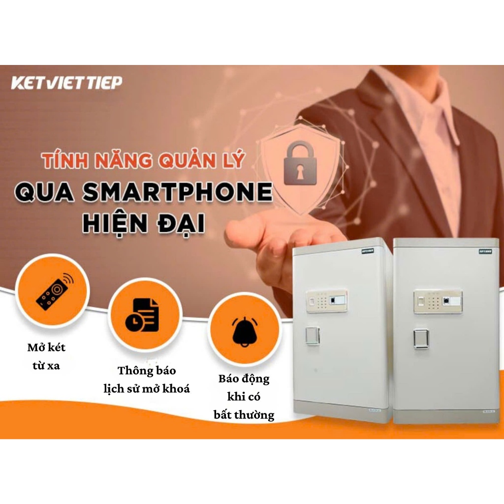[CHÍNH HÃNG] Két sắt thông minh Aifeibao HK-M/D-120-AL khóa vân tay thông minh tiện ích