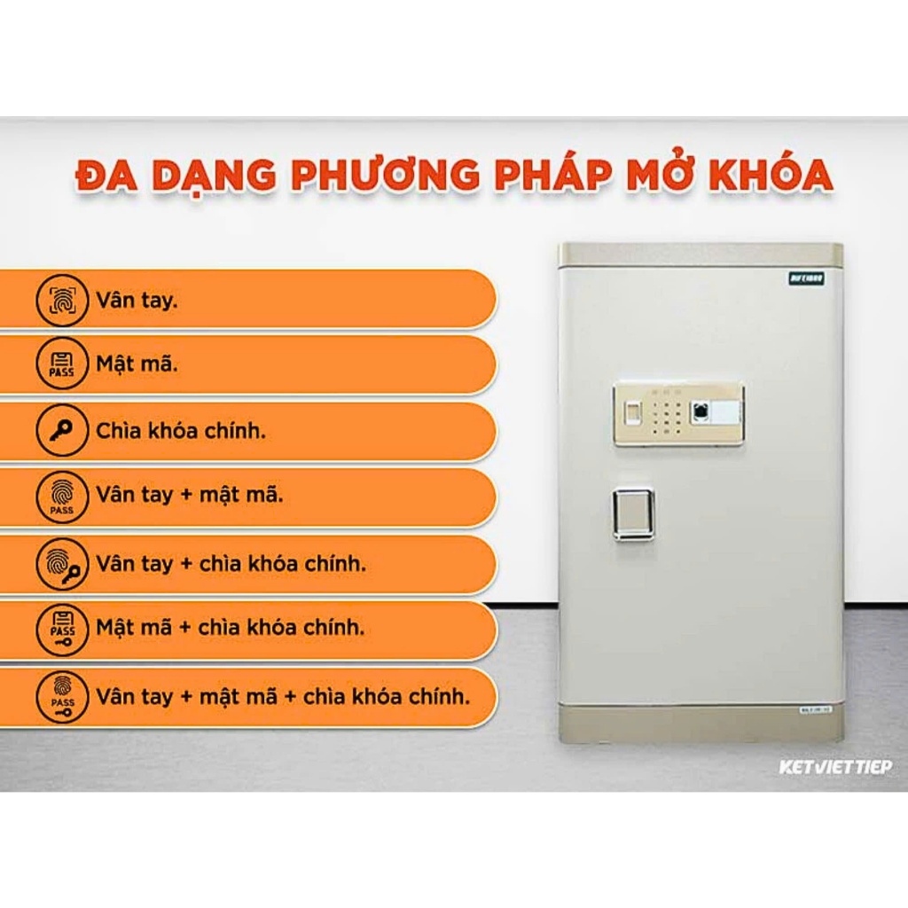 [CHÍNH HÃNG] Két sắt thông minh Aifeibao HK-M/D-120-AL khóa vân tay thông minh tiện ích