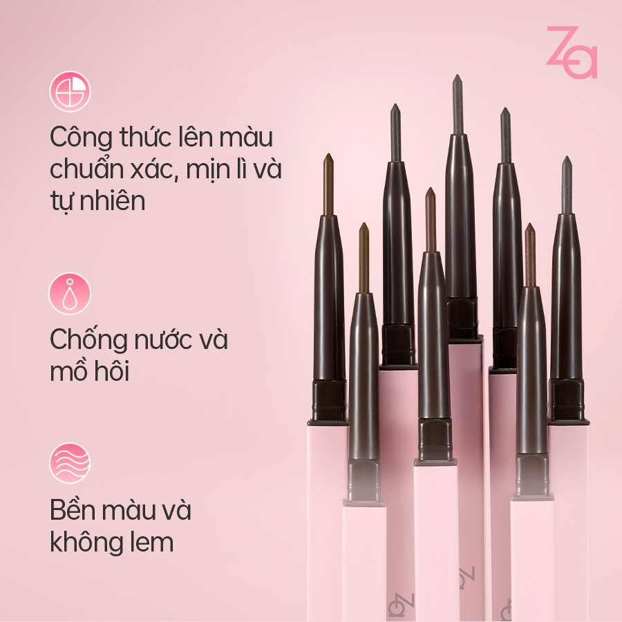 Za Chì kẻ lông mày hai đầu lâu trôi Detail-stroking Precision 0.1g