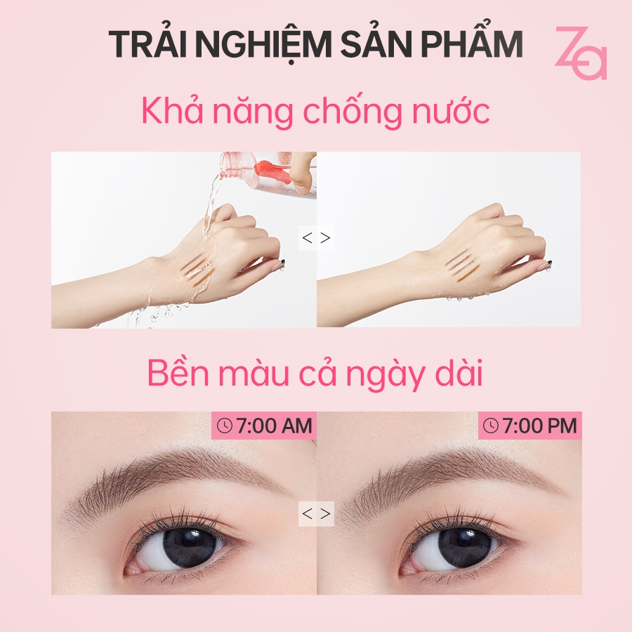 Za Chì kẻ lông mày hai đầu lâu trôi Detail-stroking Precision 0.1g