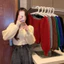 Áo len dệt kim dài tay thiết kế dáng cổ vuông ngực bánh bèo, áo len nữ tay bồng dự tiệc retro pháp