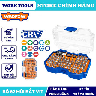 ĐỒ NGHỀ WADFOW Bộ 62 mũi bắt vít đa năng WBS3B62