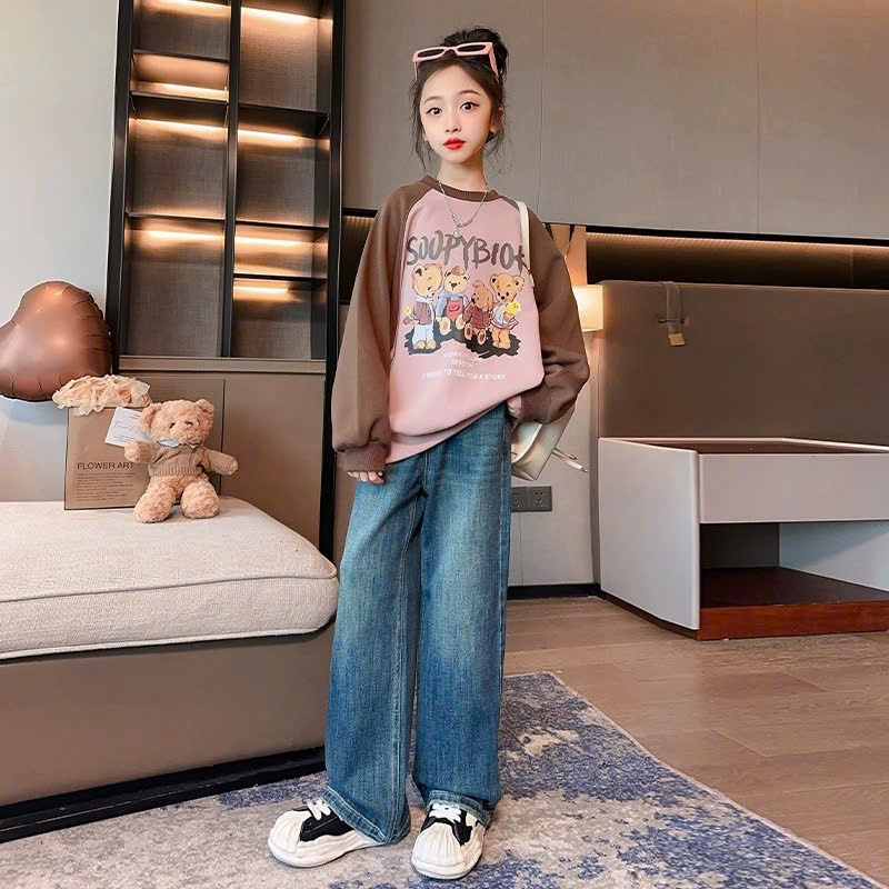 Áo thu đông cho bé gái size đại BEESHOP D25065