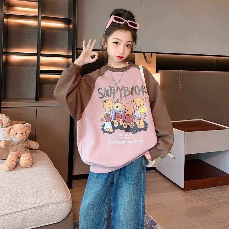 Áo thu đông cho bé gái size đại BEESHOP D25065