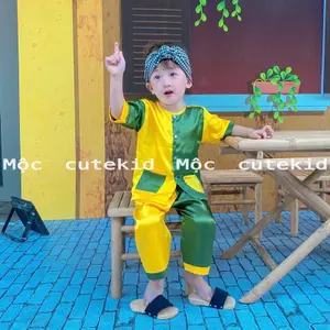 BỘ BÀ BA CHÚ CUỘI VÀNG LÁ MÙA TRUNG THU CHO BÉ