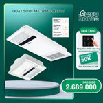 Quạt sưởi âm trần đa năng TLC sưởi ấm, làm mát, thông gió, chiếu sáng siêu tiết kiệm điện 60x30, 30*30-Bảo hành 2N — ảnh 1