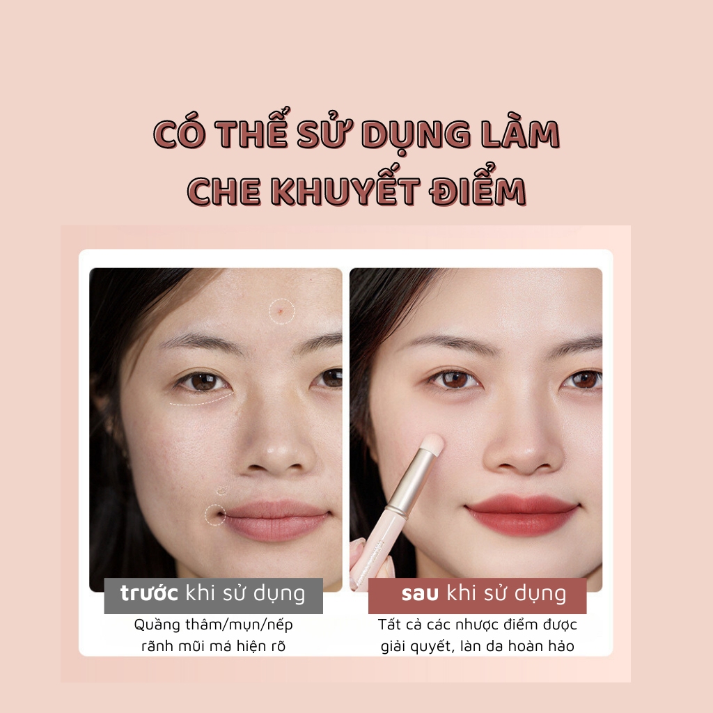 Cọ Trang Điểm, Cọ Tán Son, Cọ Makeup, Cọ Môi Đầu Tròn Siêu Mịn, Cán Ngắn, Có Nắp Đậy Gecomo G1113