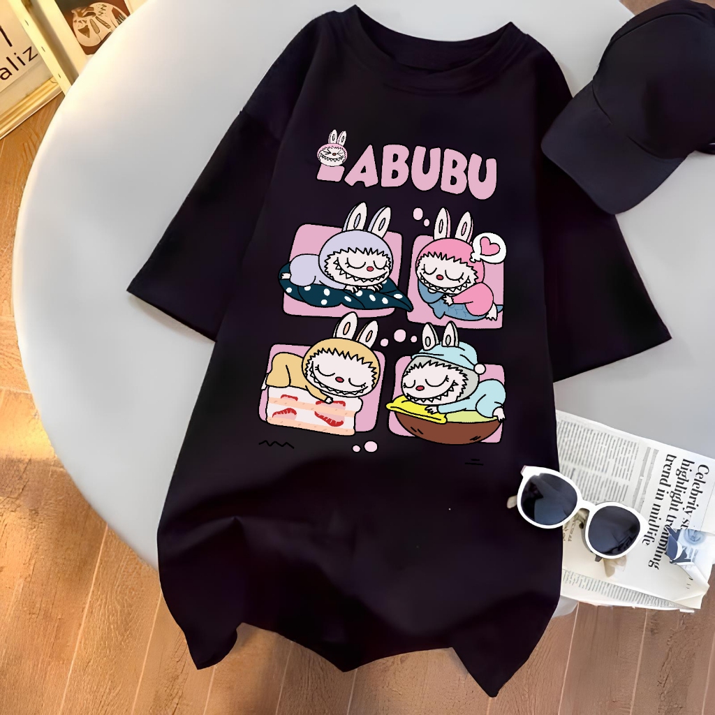 Áo phông labubu ngủ cho bé gái size đại BEESHOP H25028