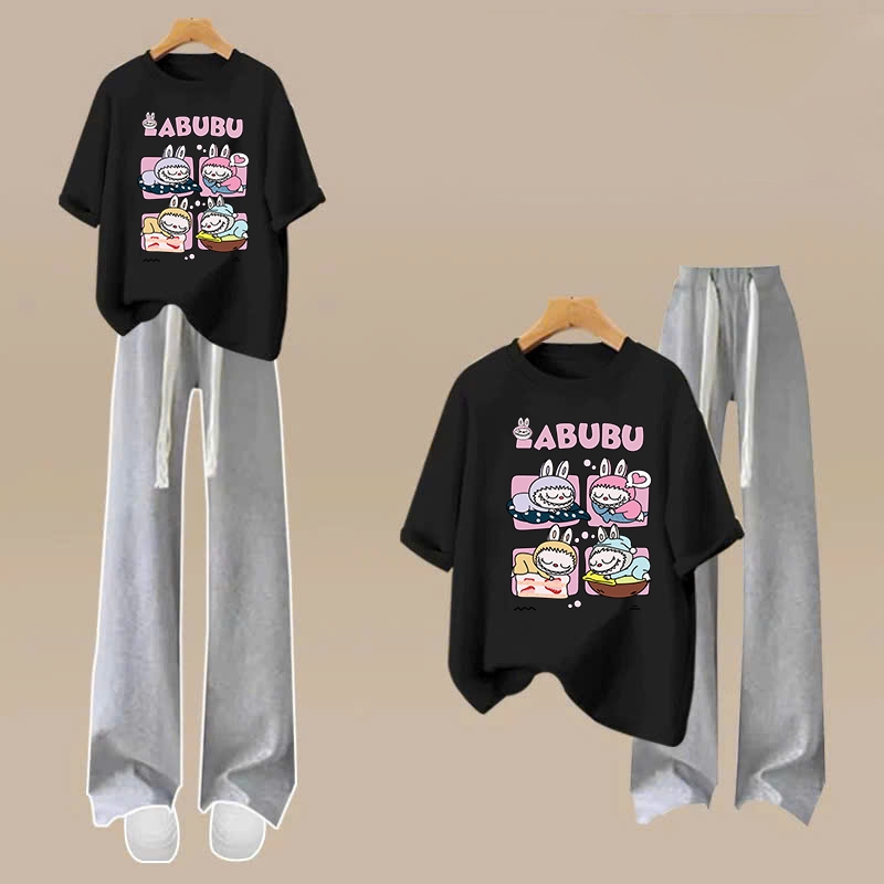 Áo phông labubu ngủ cho bé gái size đại BEESHOP H25028