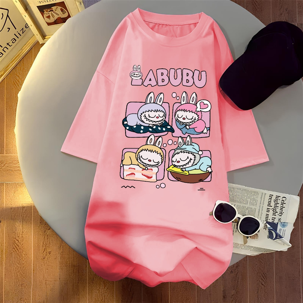 Áo phông labubu ngủ cho bé gái size đại BEESHOP H25028